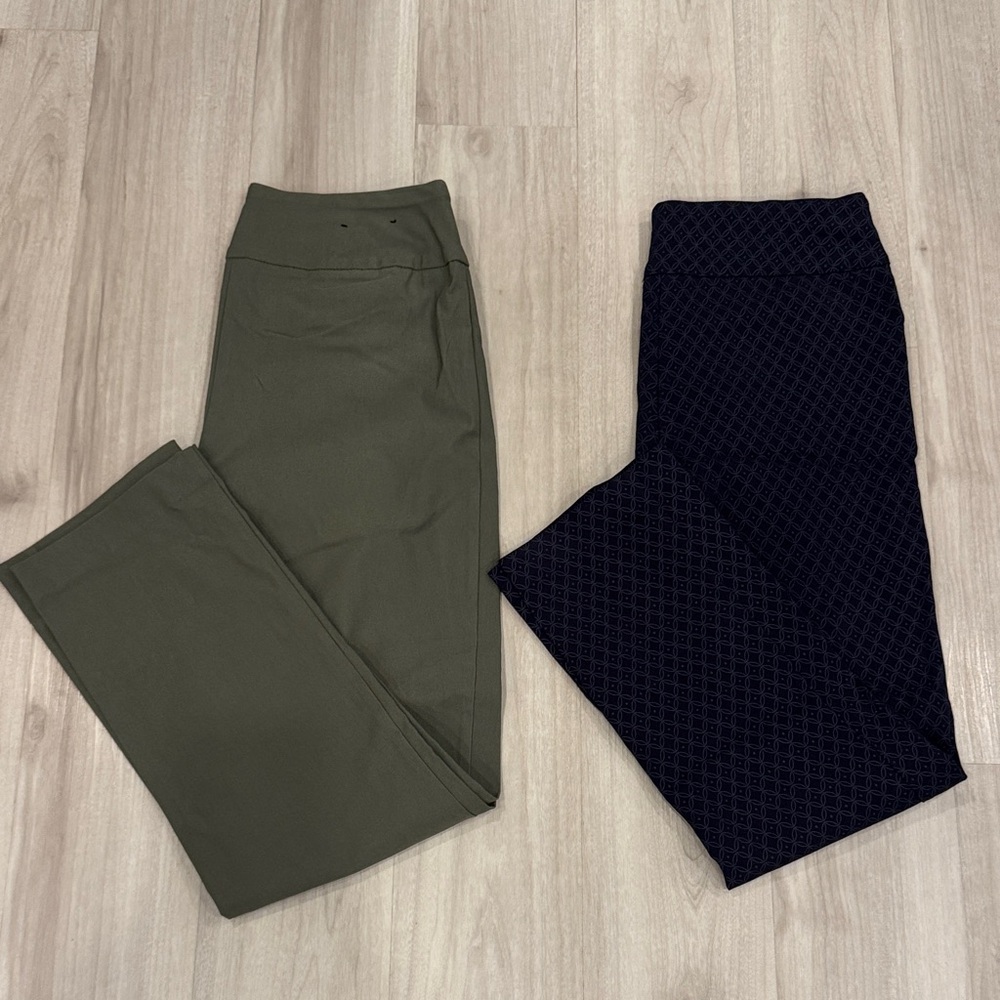 Woman’s Olive and Navy Pants